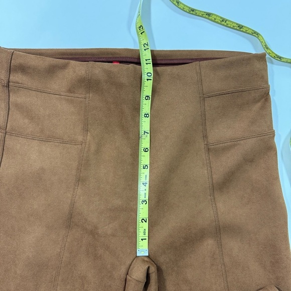 Spanx Faux Suede Leggings Rich Caramel Size XL - Picture 7 of 9